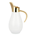 Dallaty steel vacuum flask white/gold 1L image number 1