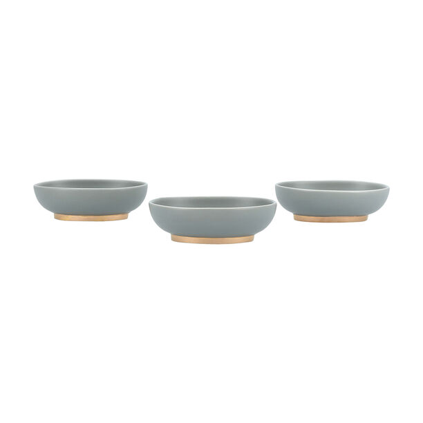 Dallat grey porcelain nut bowls set 3 pcs image number 0
