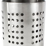 Stainless Steel Round Cutlery Holder 14x12cm image number 1