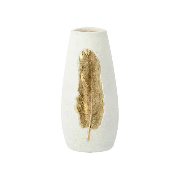 Ceramic Vase Feather Gold image number 0