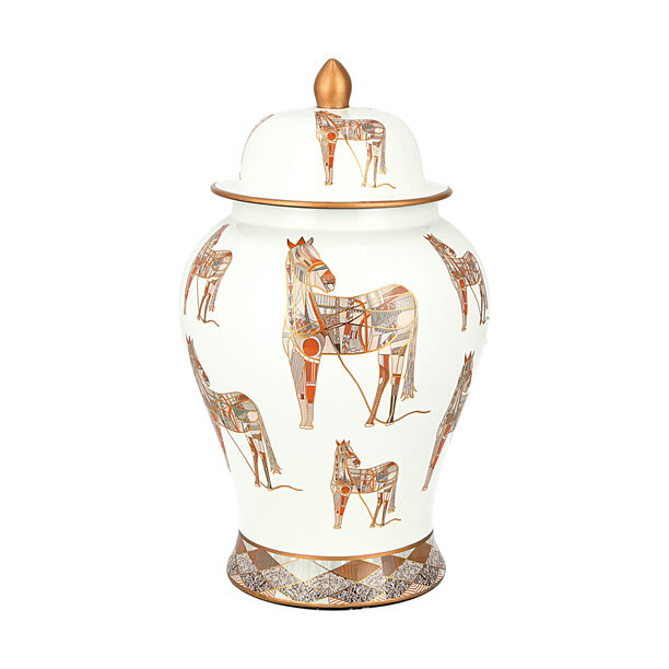 Decorative Jar Horse Design 43.18 cm image number 1