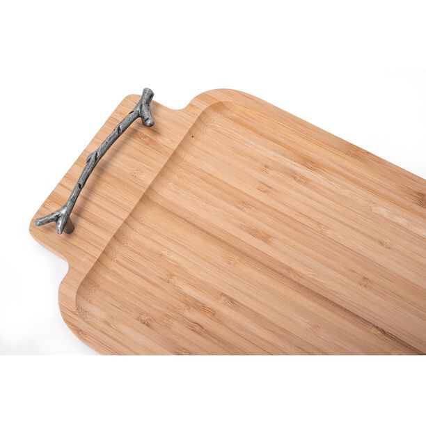 Alberto natural bamboo serving tray 50*21*4 cm image number 3