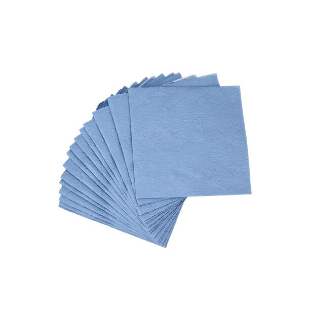 Serving Napkins Paper Square 25*25cm  Blue image number 1