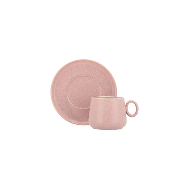 Dallaty pink porcelain English tea cups set 12 pcs image number 1