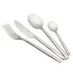 La Mesa silver stainless steel cutlery set 16 image number 1