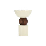 Oud Burner Wood And Marble Dia 11* Ht: 17 Cm image number 0