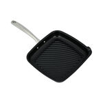Non Stick Grill Pan With Steel Handle Square Shape Black image number 1