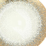 La Mesa white/gold porcelain charger plate 12" image number 3