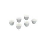 Dallaty grey glass and porcelain Tea and coffee cups set 18 pcs image number 4