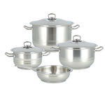 7 Piece Cookware Set Stainless With Stainless steel Lid image number 0