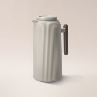 Dallaty beige plastic vacuum flask 1L