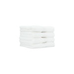 4 Piece Zero Twist Cotton Bath Towel Set 50*90 cm White image number 1