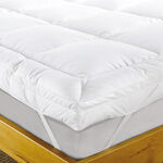 Cottage white polyester twin mattress protector 100*200*35 cm image number 0