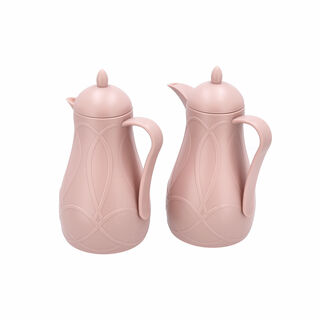 Dallaty pink plastic flask 1L 2 pcs
