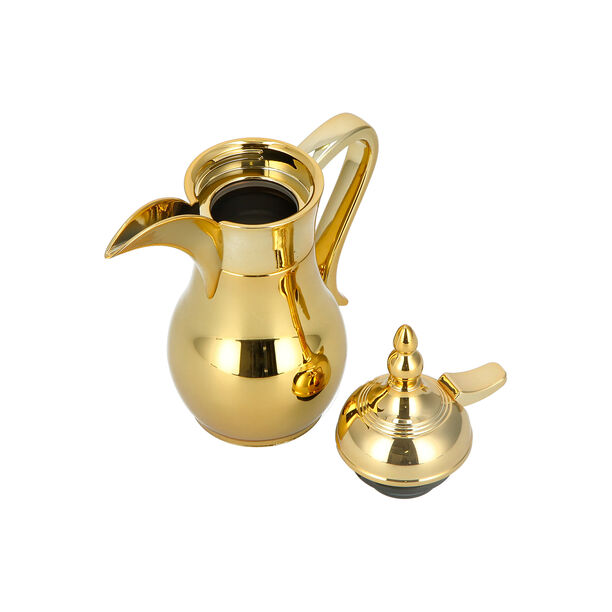 1Pc Steel Vacuum Flask Mini Traditional Gold 0.3Ml image number 2