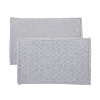 Boutique Blanche grey cotton bathmat 60*90 cm