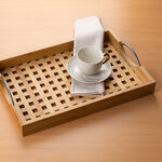 Dallaty bamboo serving tray 43*29*5 cm image number 4