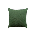 Cottage Pleated Cotton Cushion 50x50 Cm Dark Green image number 0