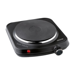 Sencor electric black hotplate cooker 1500W, 18cm