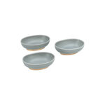 Dallat grey porcelain nut bowls set 3 pcs image number 2