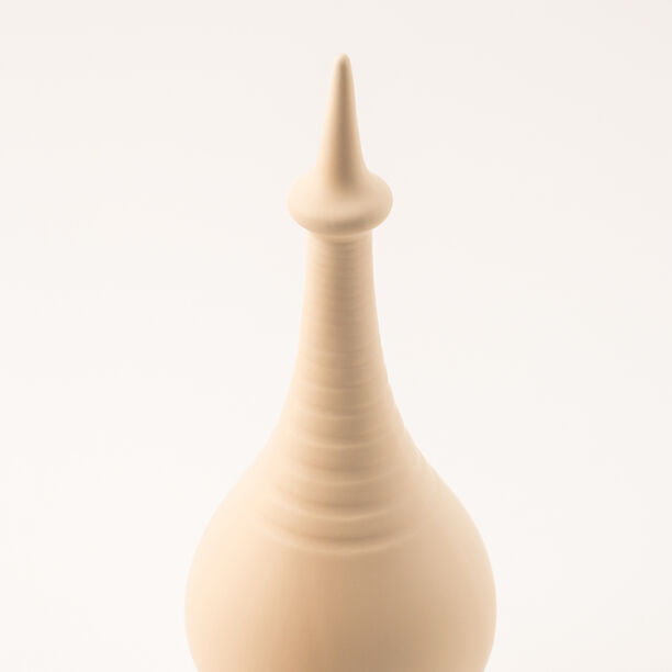 Homez beige ceramic Ramadan decoration 12.8*12.8*37.7 cm image number 2
