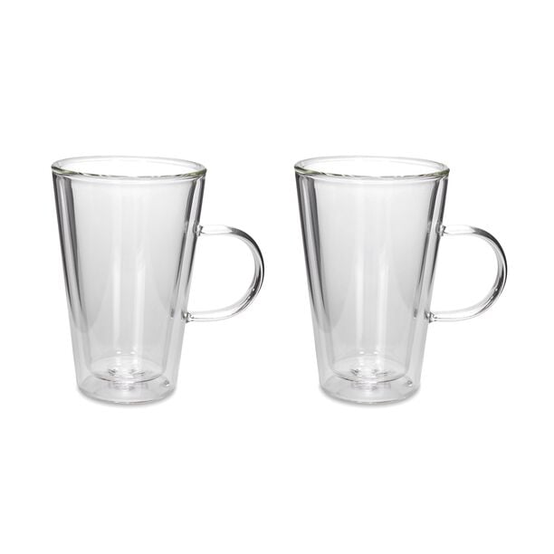 Arabic Tea Cups Double Wall Glass 2 Pieces 100 Ml image number 0