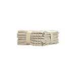 Cottage beige pack of 6 cotton face towel 30*30 cm image number 1