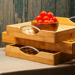 Dallaty bamboo serving tray 43*29*5 cm image number 0