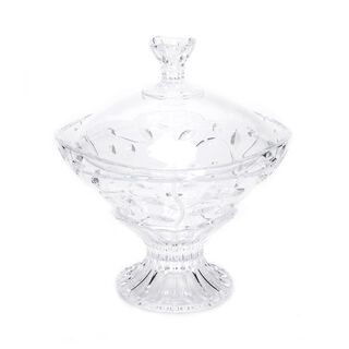 Rcr Laurus Crystal Candy Pot With Cover 180