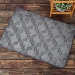 Cottage grey polyester bathmat 60*90 cm image number 3