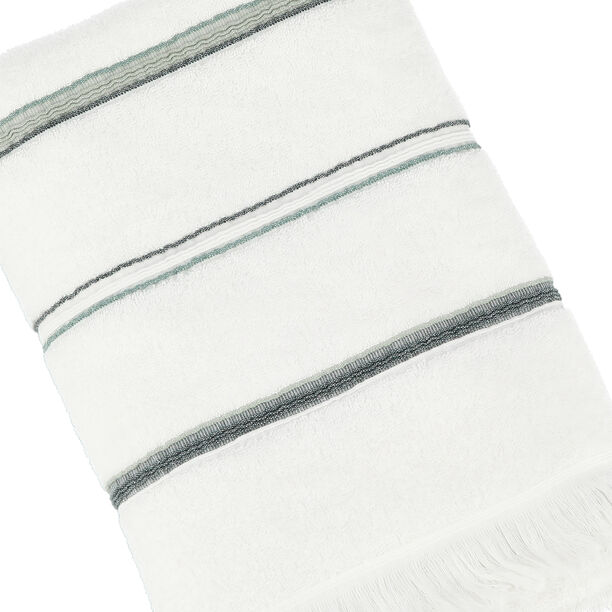 Cottage Bath Towel Stripe,450 Gsm White 70X140 Cm image number 2