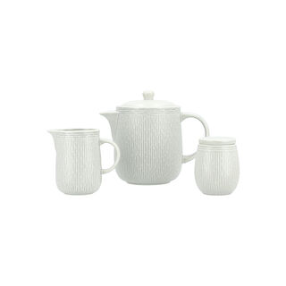 Dallaty white porcelain tea pot 3 pcs