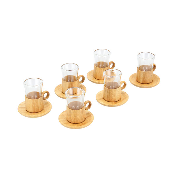Arabic Tea Cups Bamboo 12Pc image number 2