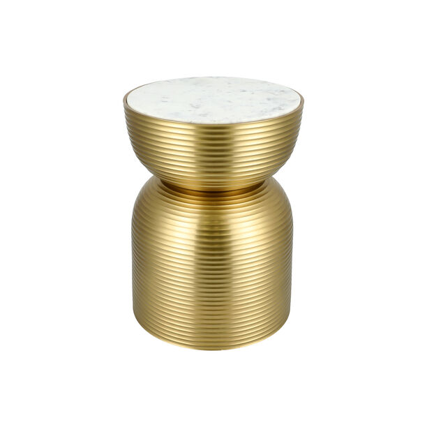 Side Table Gold With Marble Top image number 2