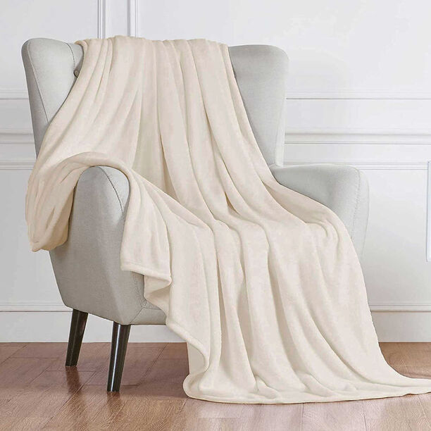 Cottage micro flannel blanket Ivory 220*240 cm image number 1