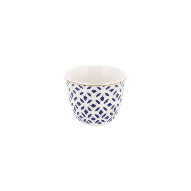 Dallaty white with gold and blue patterns Tea and coffee cups set 18 pcs image number 3