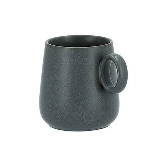 Dallaty porcelain matt charcoal grey mug
