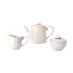 White porcelain English tea cups set 11 pcs image number 2
