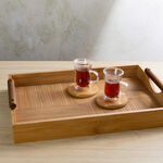 Zukhroof bamboo serving tray 45*31.5*7.3 cm image number 3
