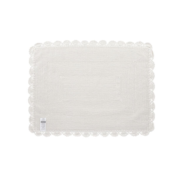 Boutique Blanche beige cotton bathmat 60*90 cm image number 2