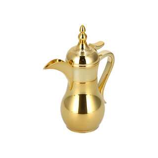 1Pc Steel Vacuum Flask Mini Traditional Gold 0.3Ml