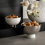 Dallaty white & silver porcelain nut bowls set 2 pcs image number 0