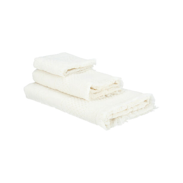 Jacquard/cotton beige face towel 30*50 cm image number 3
