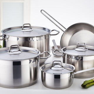 Stainless Steel 9 Pcs Cookware Set