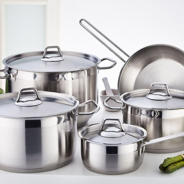 Stainless Steel 9 Pcs Cookware Set image number 1