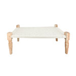 Macrame Wooden Coffee Table 120*50*40 cm image number 2