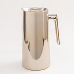 Dallaty 1L champagne gold steel vacuum flask with wooden handle image number 1