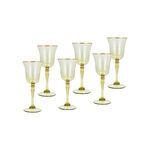 Anceints Set Of 4 Clear Juice Glass With Hony Luster image number 1