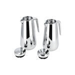 Dallaty set of 2 chrome steel vacuum flask 1.0L and 1..3L image number 2