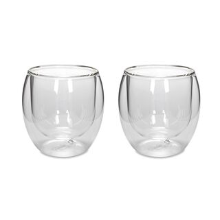 Arabic Coffee Cups Double Wall Glass 2 Pisces